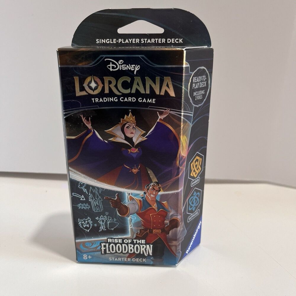 Disney Lorcana Rise of the Floodborn Amber & Sapphire Starter Deck - New Unused